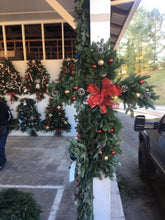 Load image into Gallery viewer, Handmade Cross Wreath With Bow
