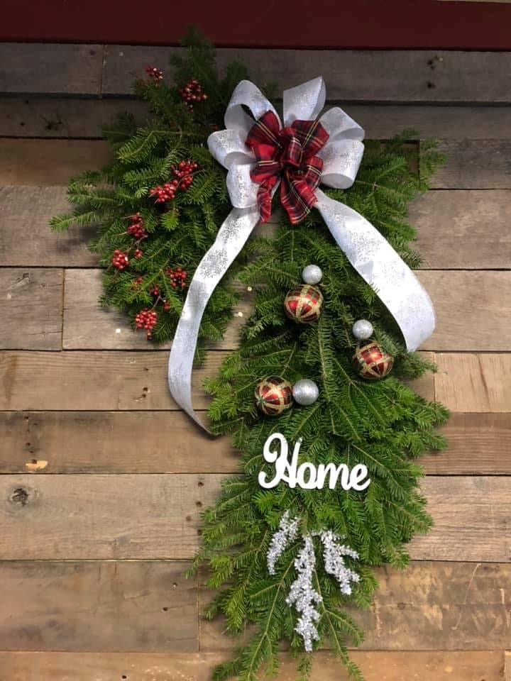 Candy Cane Wreath